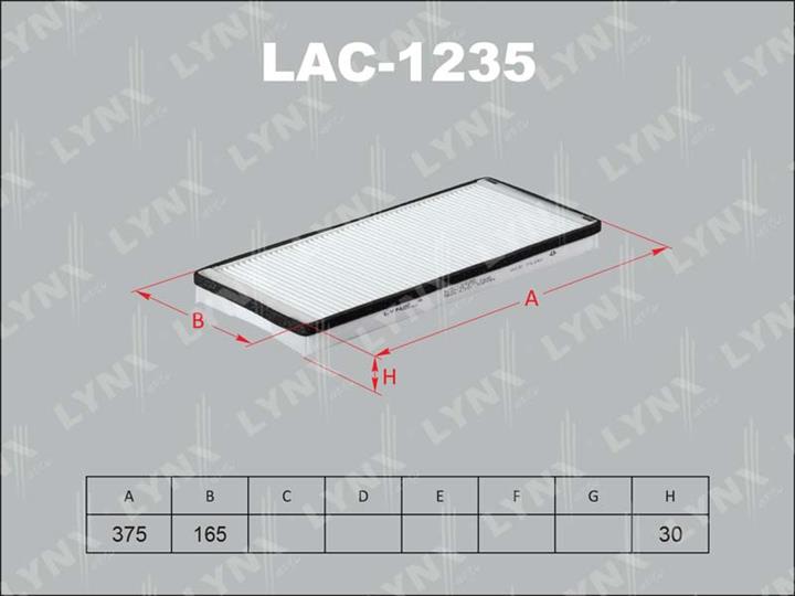 LYNXauto LAC-1235 Filter, interior air LAC1235