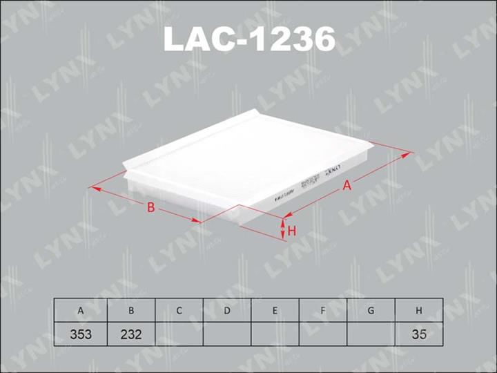 LYNXauto LAC-1236 Filter, interior air LAC1236