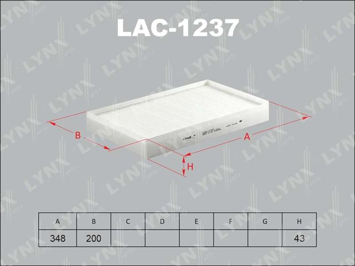 LYNXauto LAC-1237 Filter, interior air LAC1237
