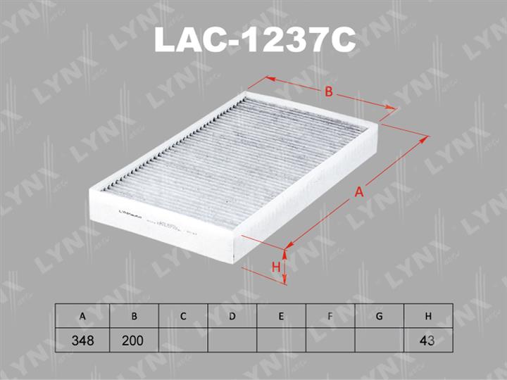 LYNXauto LAC-1237C Activated Carbon Cabin Filter LAC1237C