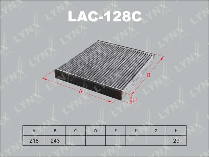 LYNXauto LAC-128C Activated Carbon Cabin Filter LAC128C