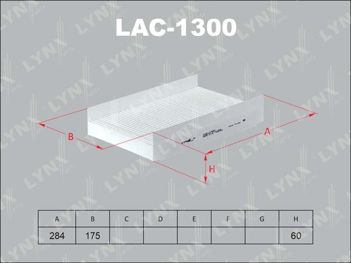LYNXauto LAC-1300 Filter, interior air LAC1300