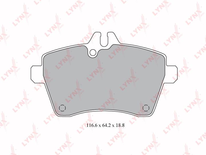 LYNXauto BD-5308 Brake Pad Set, disc brake BD5308
