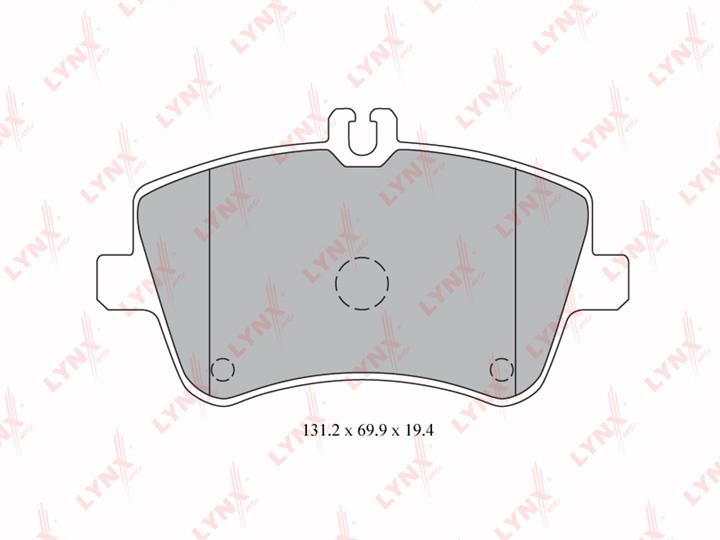 LYNXauto BD-5317 Brake Pad Set, disc brake BD5317