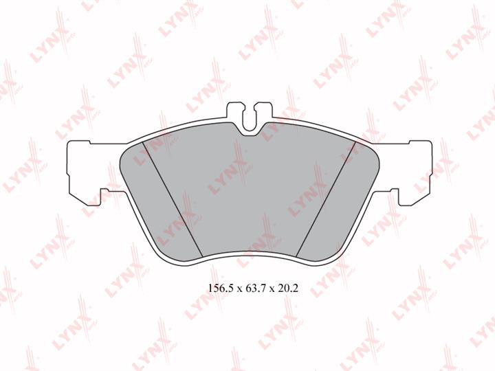 LYNXauto BD-5320 Brake Pad Set, disc brake BD5320