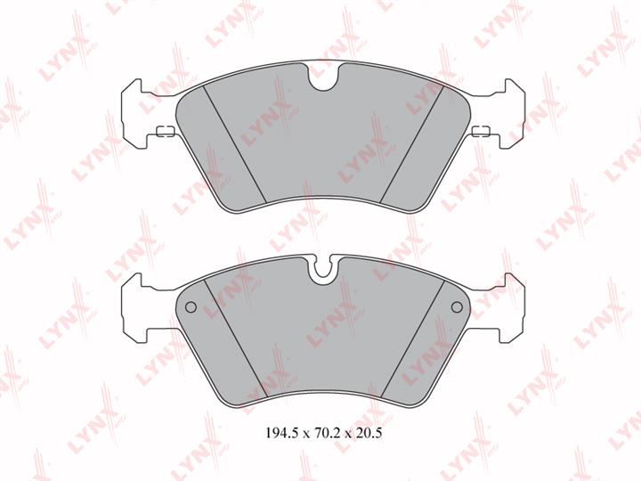 LYNXauto BD-5330 Brake Pad Set, disc brake BD5330