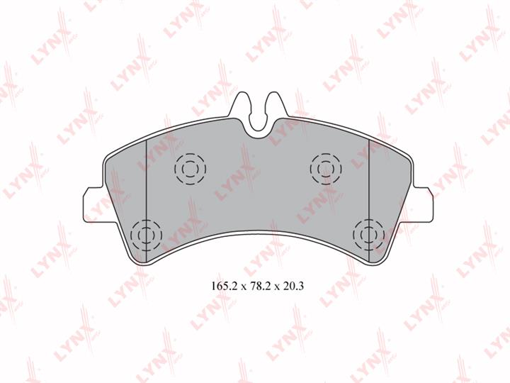 LYNXauto BD-5344 Brake Pad Set, disc brake BD5344