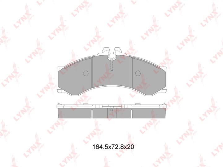 LYNXauto BD-5352 Brake Pad Set, disc brake BD5352