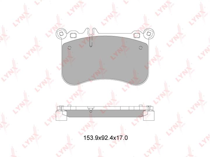 LYNXauto BD-5355 Brake Pad Set, disc brake BD5355