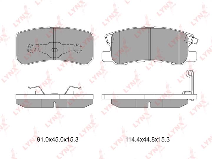 LYNXauto BD-5507 Brake Pad Set, disc brake BD5507