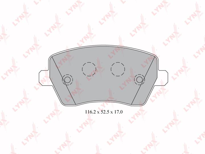 LYNXauto BD-5739 Brake Pad Set, disc brake BD5739