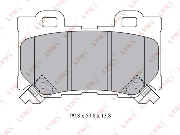 LYNXauto BD-5743 Brake Pad Set, disc brake BD5743