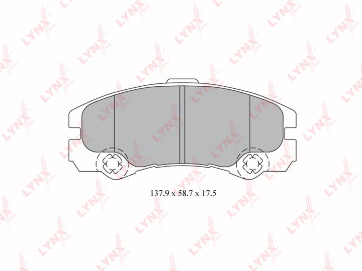 LYNXauto BD-5919 Brake Pad Set, disc brake BD5919