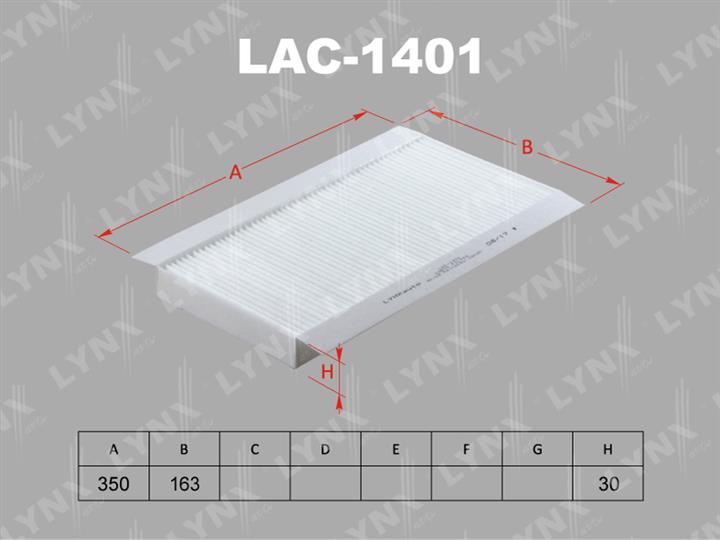 LYNXauto LAC-1401 Filter, interior air LAC1401