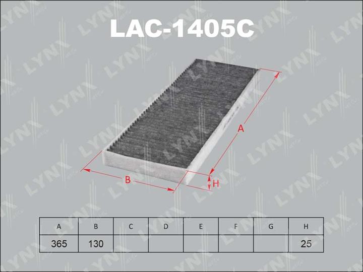 LYNXauto LAC-1405C Activated Carbon Cabin Filter LAC1405C
