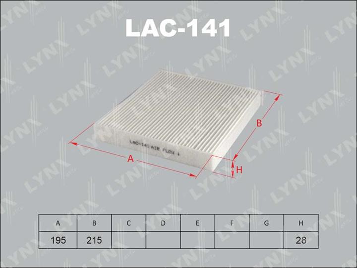 LYNXauto LAC-141 Filter, interior air LAC141
