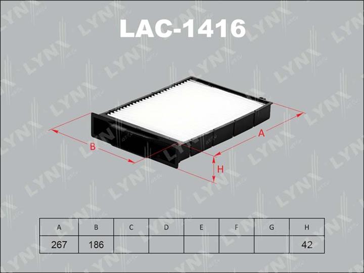 LYNXauto LAC-1416 Filter, interior air LAC1416