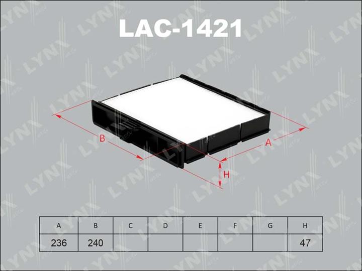 LYNXauto LAC-1421 Filter, interior air LAC1421