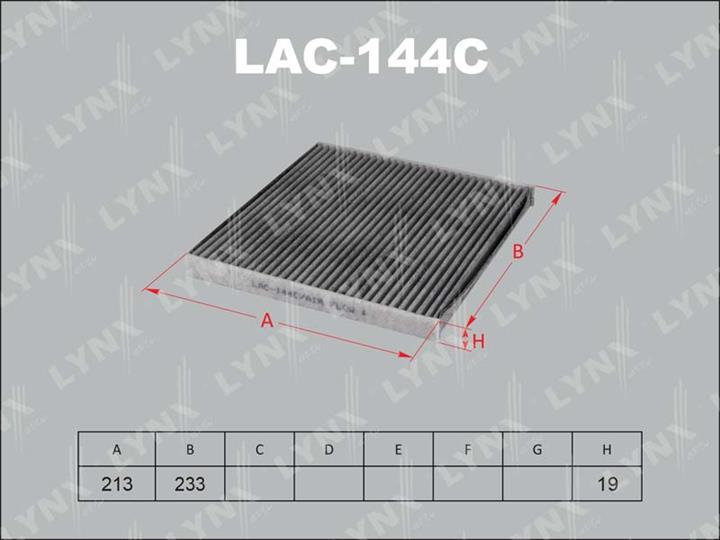 LYNXauto LAC-144C Activated Carbon Cabin Filter LAC144C