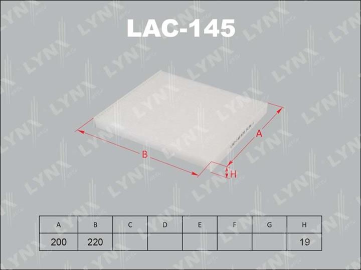 LYNXauto LAC-145 Filter, interior air LAC145