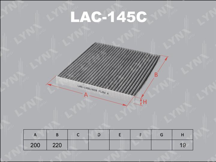 LYNXauto LAC-145C Activated Carbon Cabin Filter LAC145C