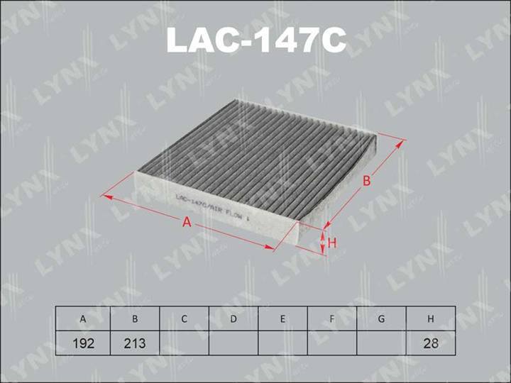 LYNXauto LAC-147C Filter, interior air LAC147C