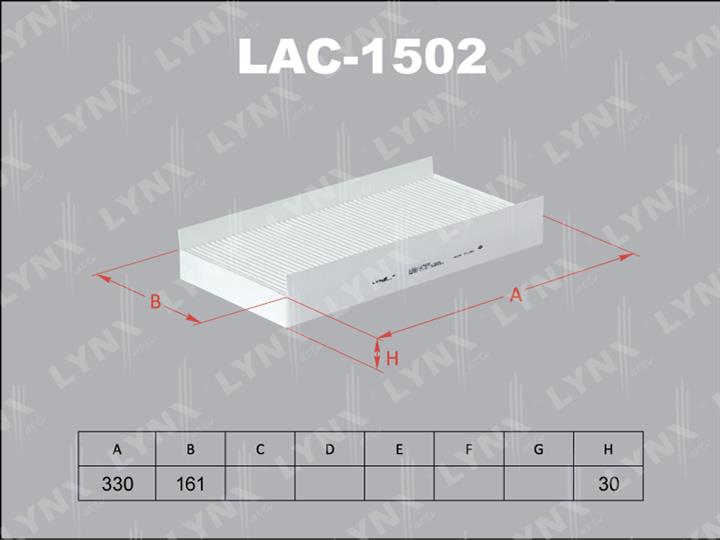 LYNXauto LAC-1502 Filter, interior air LAC1502