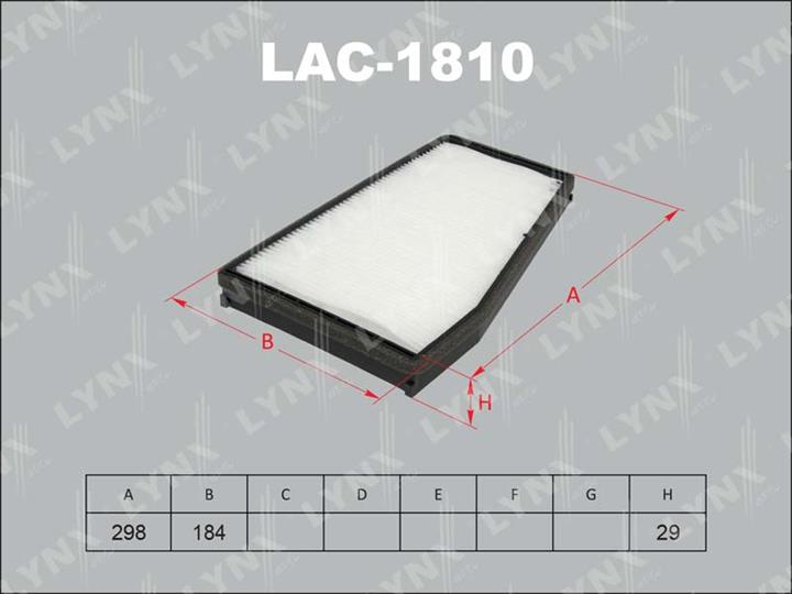 LYNXauto LAC-1810 Filter, interior air LAC1810