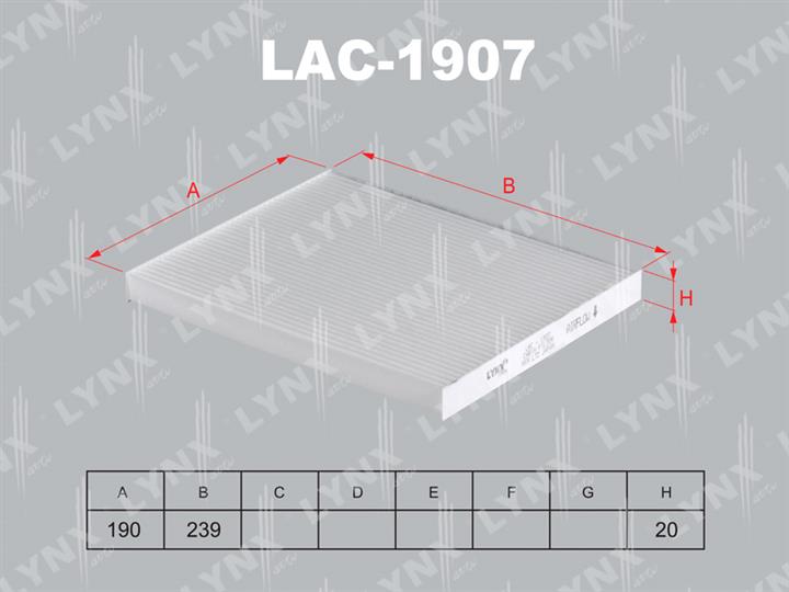 LYNXauto LAC-1907 Filter, interior air LAC1907