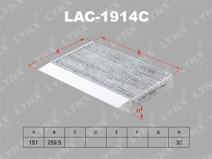 LYNXauto LAC-1914C Filter, interior air LAC1914C