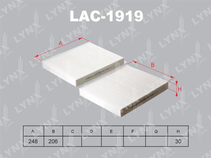 LYNXauto LAC-1919 Filter, interior air LAC1919