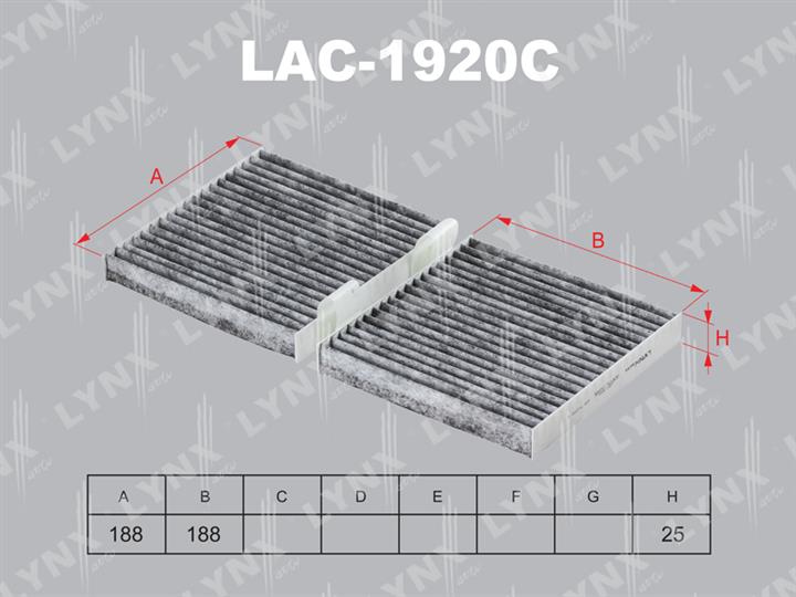 LYNXauto LAC-1920C Filter, interior air LAC1920C