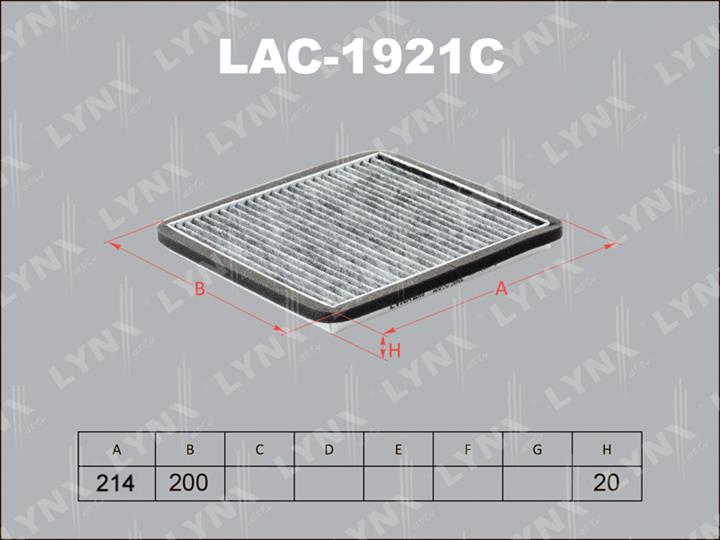 LYNXauto LAC-1921C Activated Carbon Cabin Filter LAC1921C