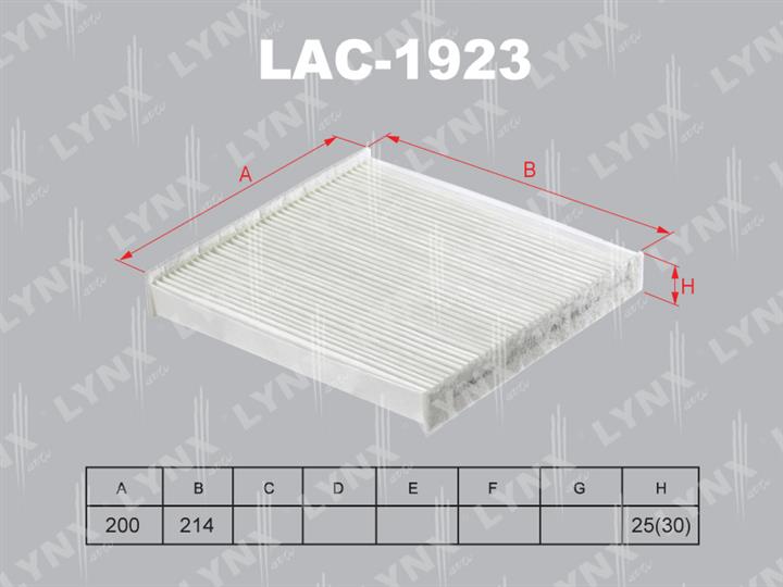 LYNXauto LAC-1923 Filter, interior air LAC1923