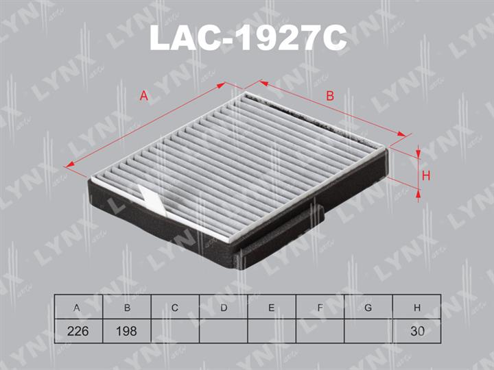 LYNXauto LAC-1927C Activated Carbon Cabin Filter LAC1927C