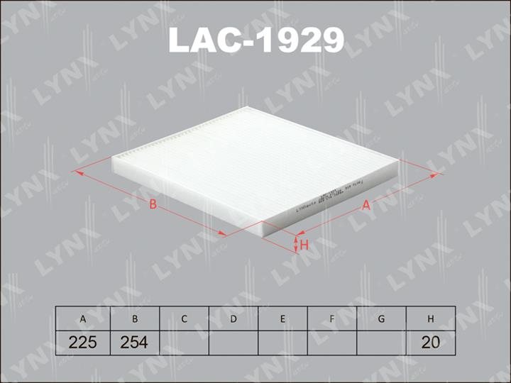 LYNXauto LAC-1929 Filter, interior air LAC1929
