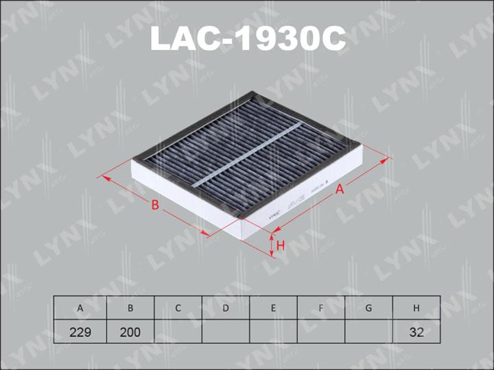 LYNXauto LAC-1930C Filter, interior air LAC1930C