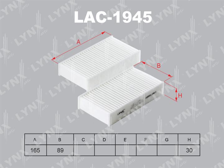 LYNXauto LAC-1945 Filter, interior air LAC1945