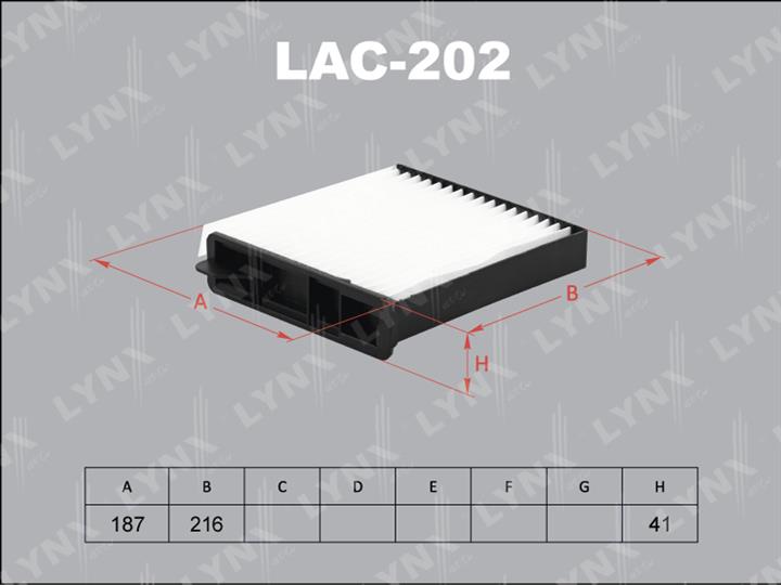 LYNXauto LAC-202 Filter, interior air LAC202