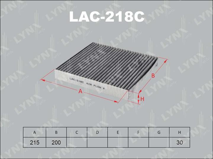 LYNXauto LAC-218C Filter, interior air LAC218C