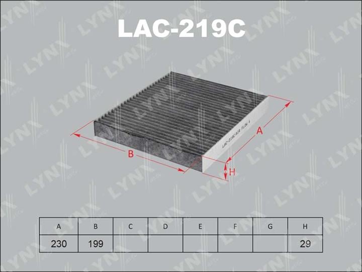 LYNXauto LAC-219C Activated Carbon Cabin Filter LAC219C