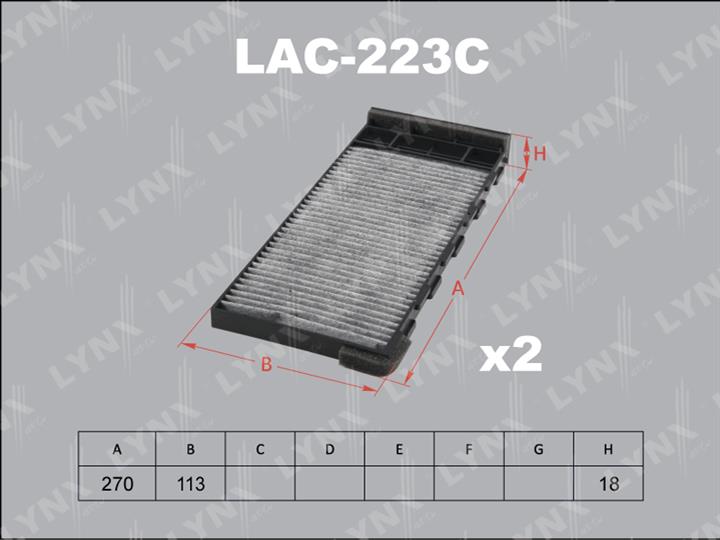 LYNXauto LAC-223C Activated Carbon Cabin Filter LAC223C