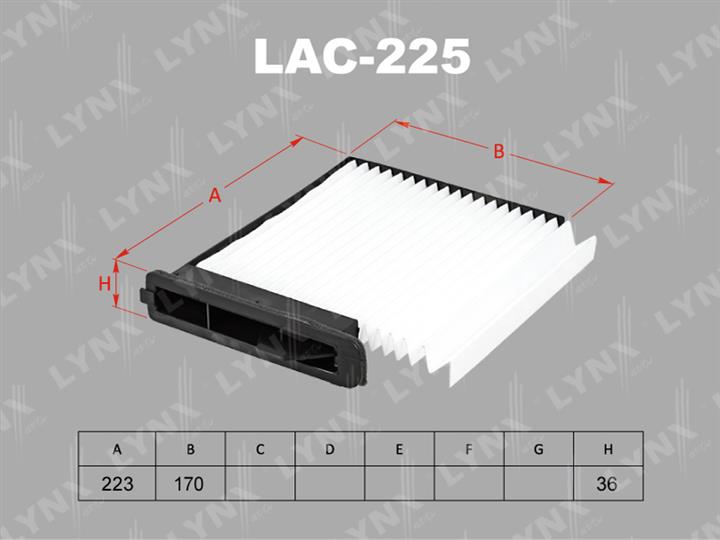LYNXauto LAC-225 Filter, interior air LAC225