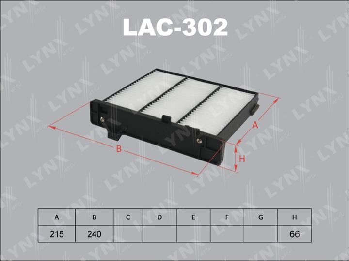 LYNXauto LAC-302 Filter, interior air LAC302