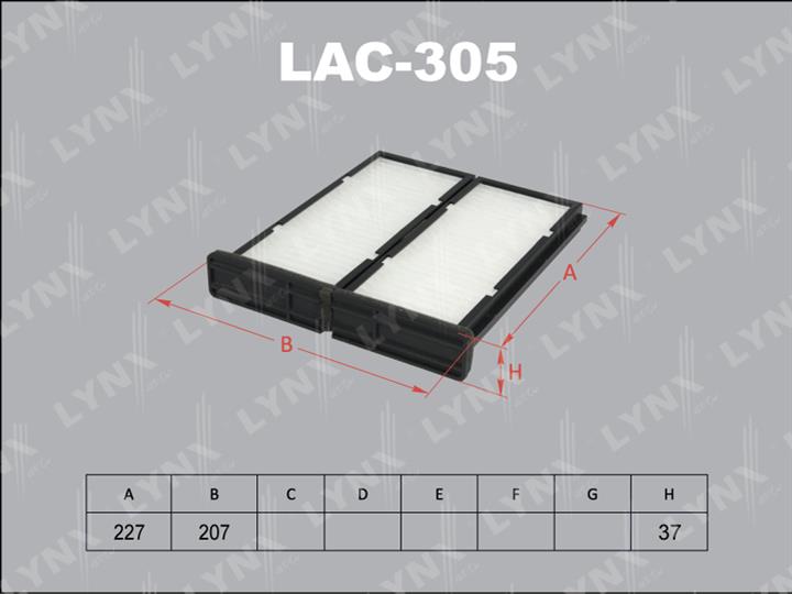 LYNXauto LAC-305 Filter, interior air LAC305