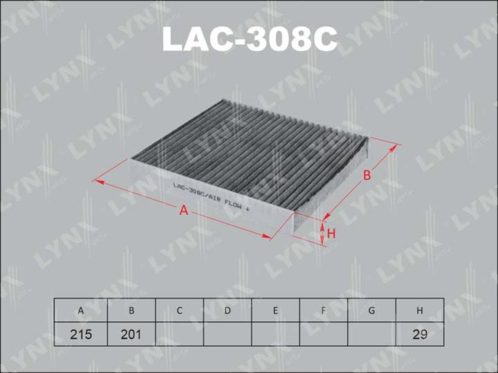 LYNXauto LAC-308C Activated Carbon Cabin Filter LAC308C