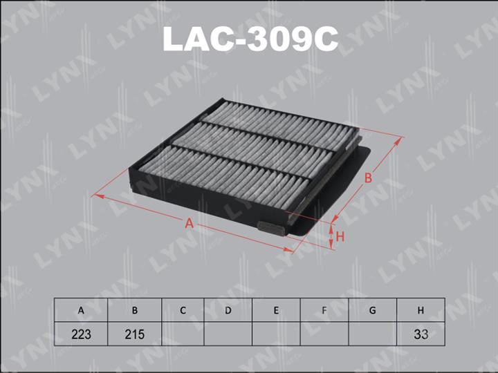 LYNXauto LAC-309C Filter, interior air LAC309C