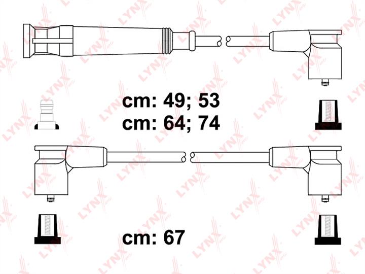 LYNXauto SPC1407 Ignition cable kit SPC1407