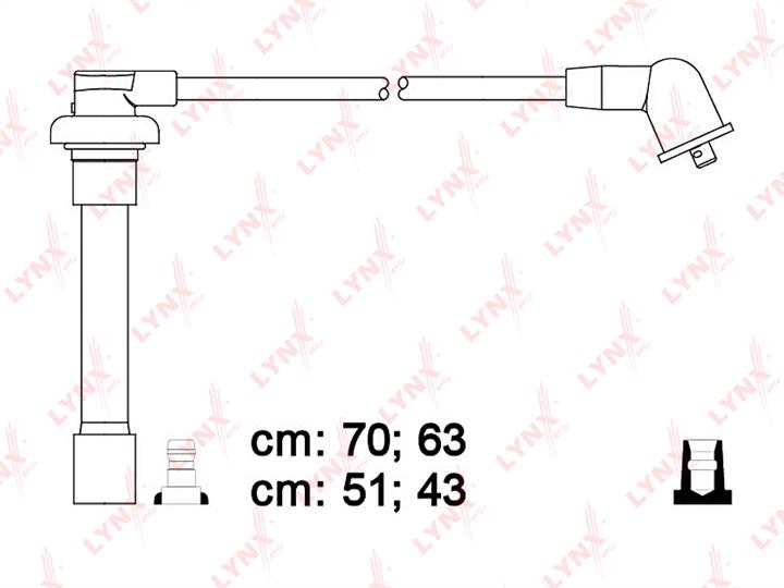 LYNXauto SPC3408 Ignition cable kit SPC3408