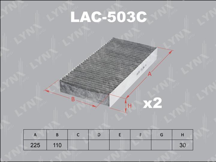 LYNXauto LAC-503C Activated Carbon Cabin Filter LAC503C